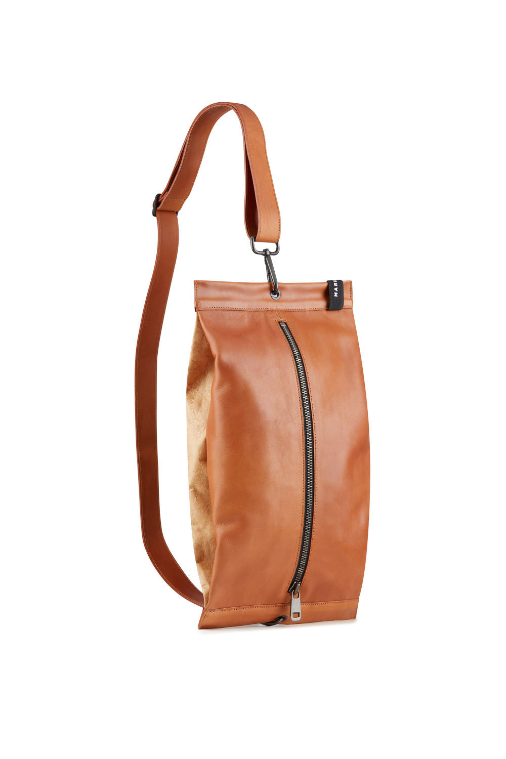 Makeda Leather Crossbody Bag – Rust Brown