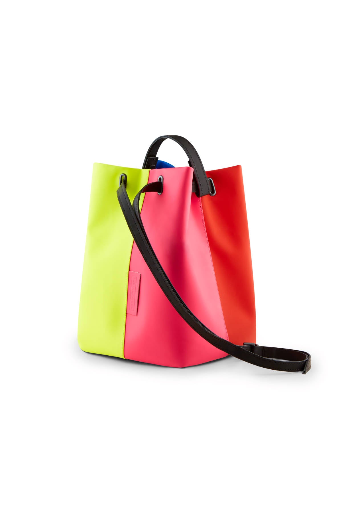 Color block Shoulder bag  Primary colors in waterproof leather –  mariamaleta