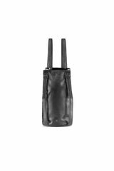 bag backpack Patent black leather for women