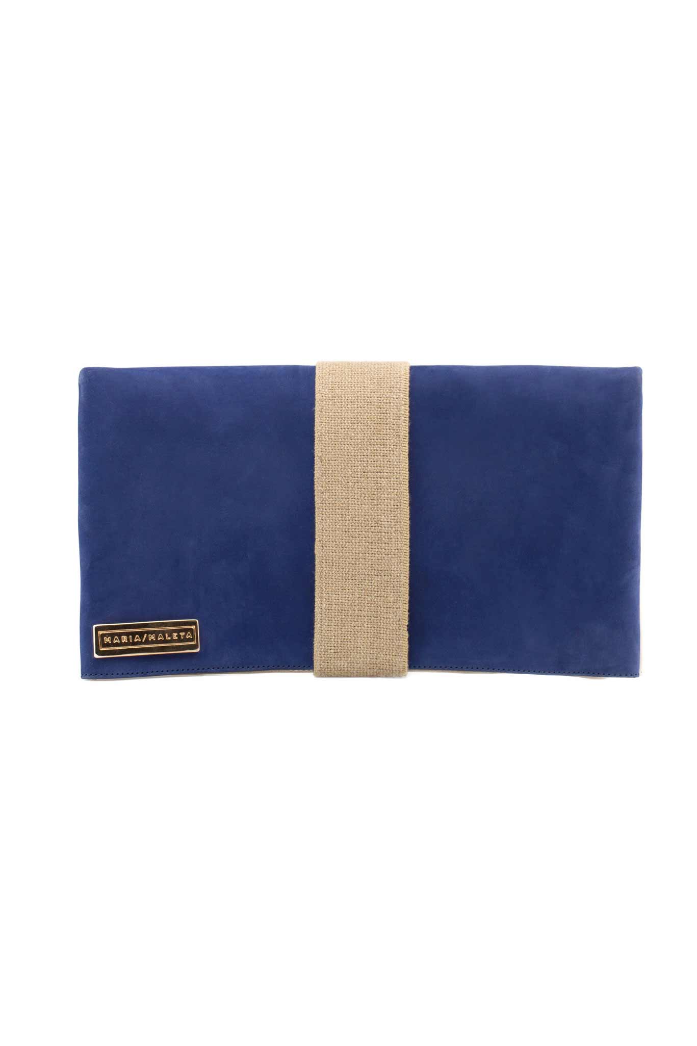 Navy Blue and Gold Clutch