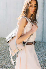 Blush backpack for women
