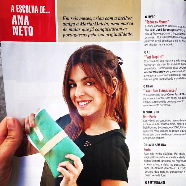 Maria Maleta na Revista Caras
