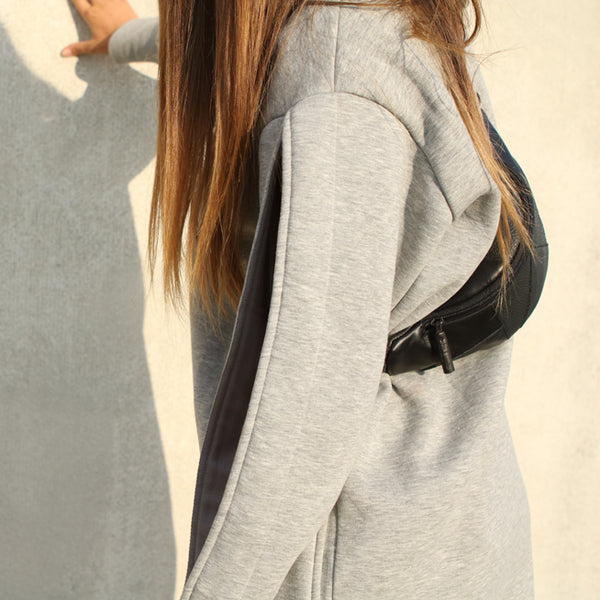 BELT BAG BLACK LEATHER