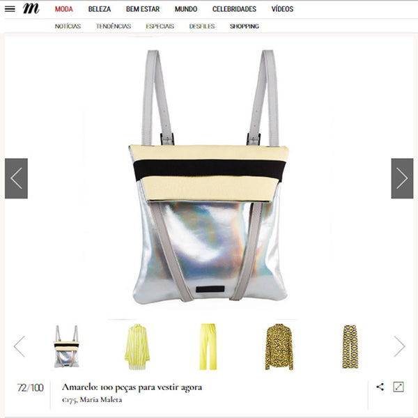 holographic leather backpack