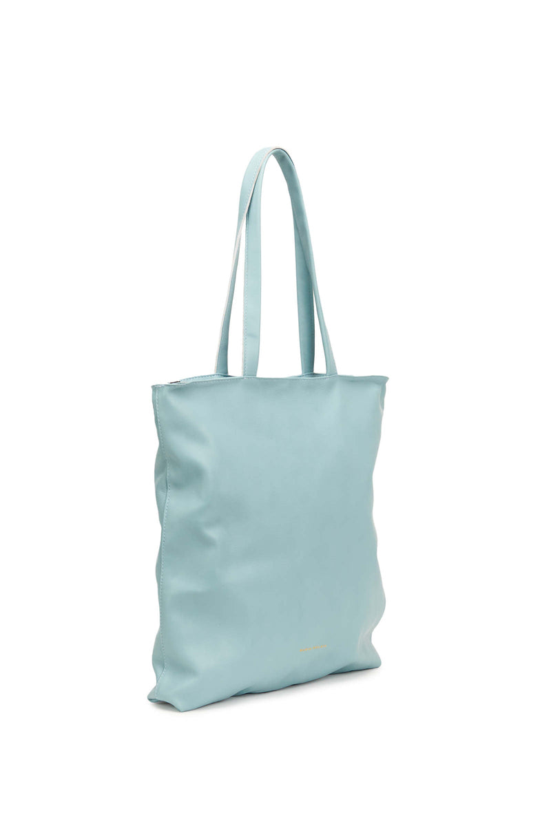 Light blue tote bag deals