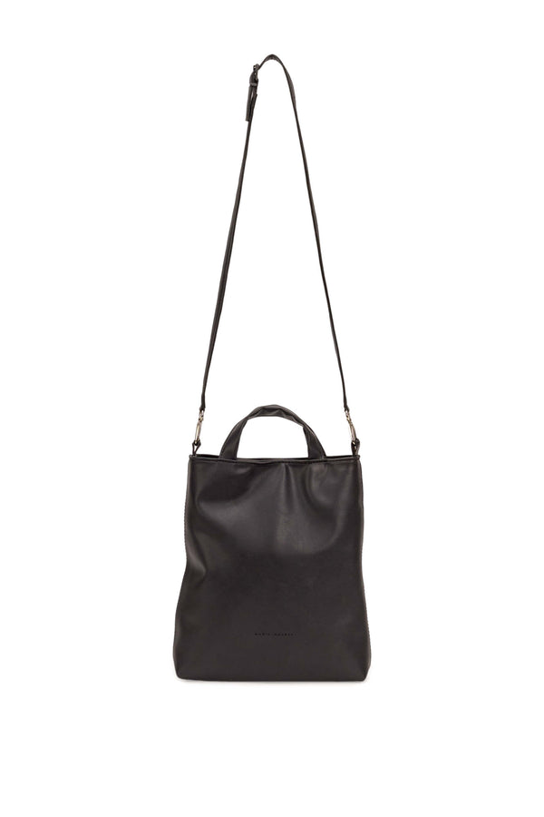 Mini Tote bag in Black Vegan leather