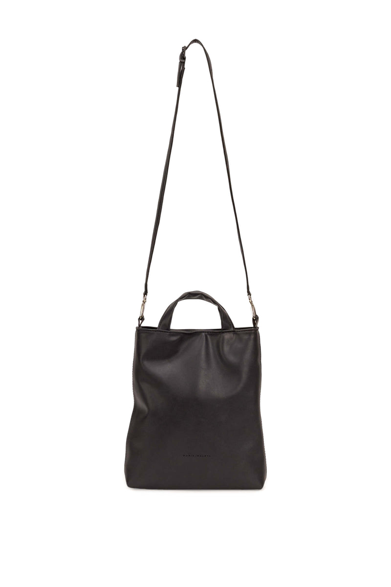 Mini Tote bag in Black Vegan leather