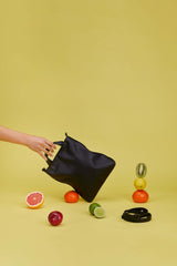Mini Tote bag in Black Vegan leather