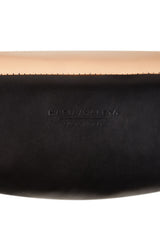 fanny bag in black leather 