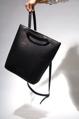 black Backpack in eco leather
