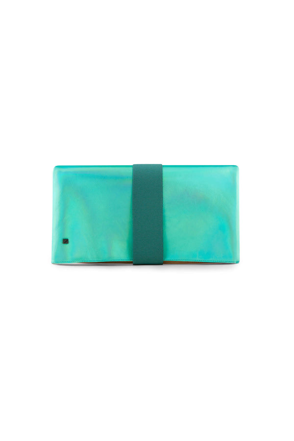 CLUTCH-BAG-holographic-green