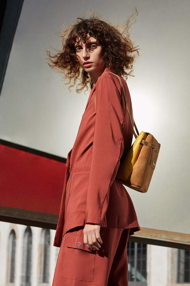 Suede mini backpack clearance