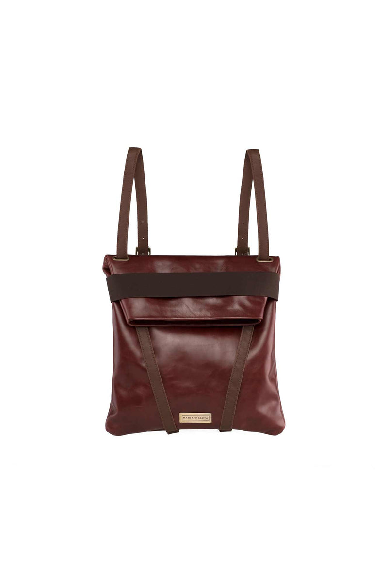 dark brownish backpack for women