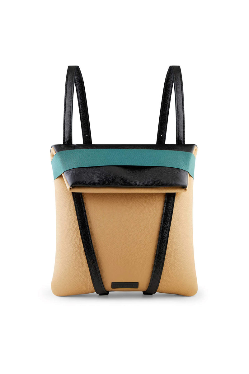Stylish Backpack black-and-beige-